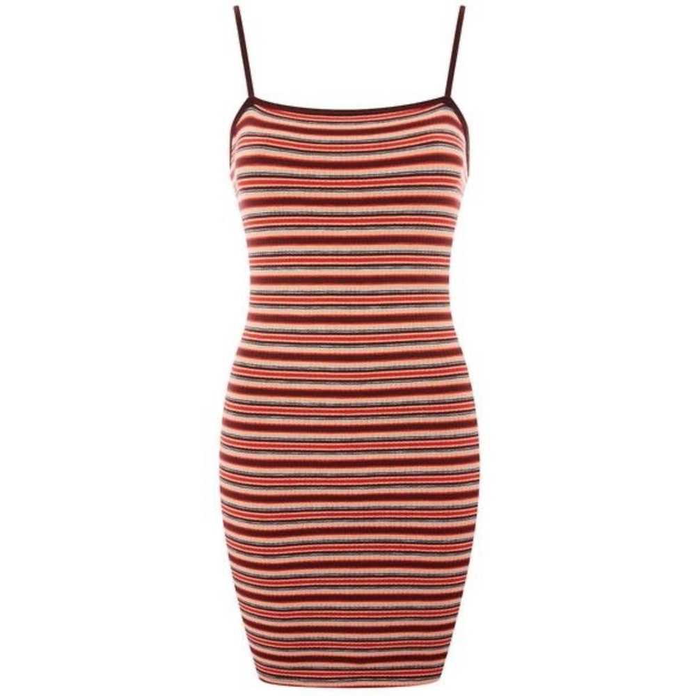Topshop Striped mini dress